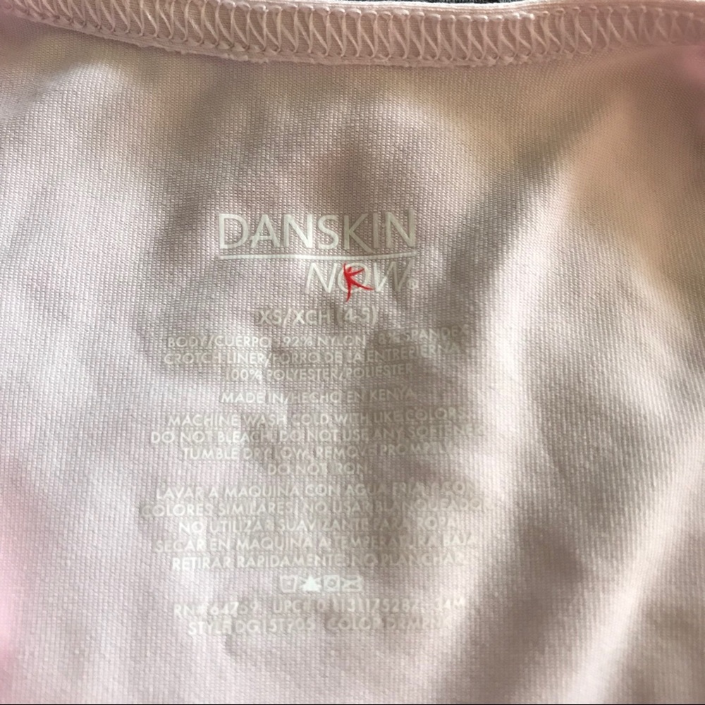 Danskin Pink Ballet Leotard, XS - Picture 2 of 2